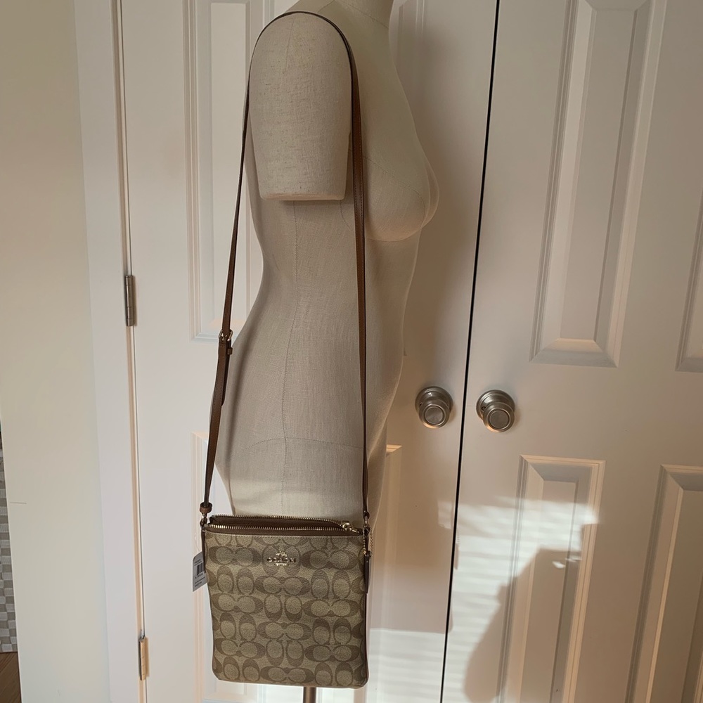 Brand New Coach Crossbody brown leather bag